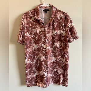 Banana Republic Leaf Pattern Polo